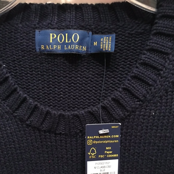 SOLD~Polo Ralph Lauren Men's Logo Graphic Sweater - Picture 3 of 8